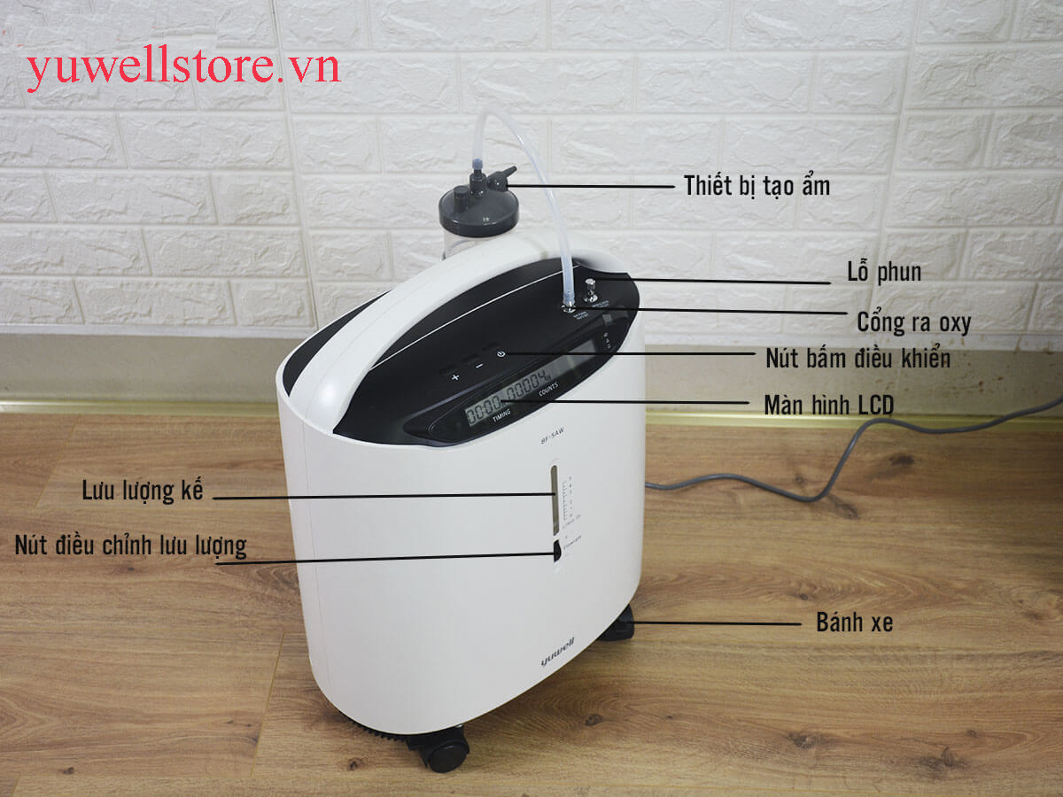 MÁY TẠO OXY YUWELL 5 LÍT 8F-5AW